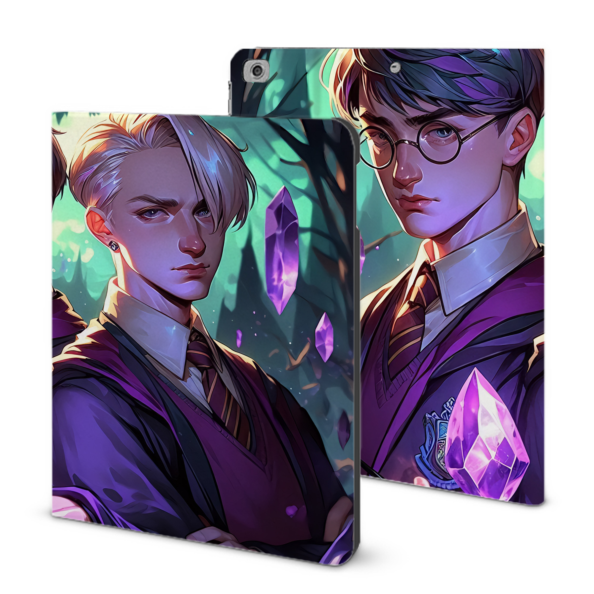 （画像用） Harry Potter ハリー・ポッターシリーズ IPad ケース ブック型 PUレザー TPU 耐衝撃 軽量 薄型 ペン収納なし 全面保護 IPad 各モデル対応